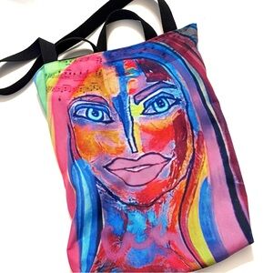 FASHION BAGS Lady Tote Bag, pink and purple